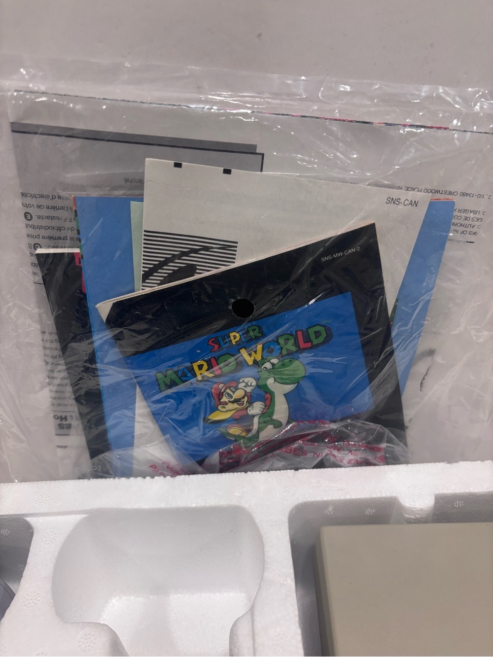 Super Nintendo SNES Super Set SNS-001 Original Box 2 Controllers Manuals Vintage - Picture 6 of 8